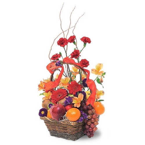 Fruits and Flowers Basket