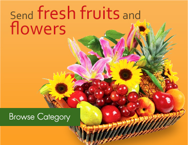 Send fresh fruits and flowers sure to bring a smile